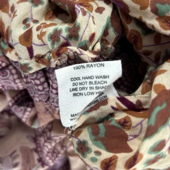 Spell & the Gypsy Love Castaway Skirt Maxi Floral Boho High Low Size 6 - Picture 8 of 8